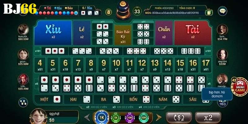 Hướng dẫn chơi Sicbo Bj66 cho newbie tham gia nhà cái